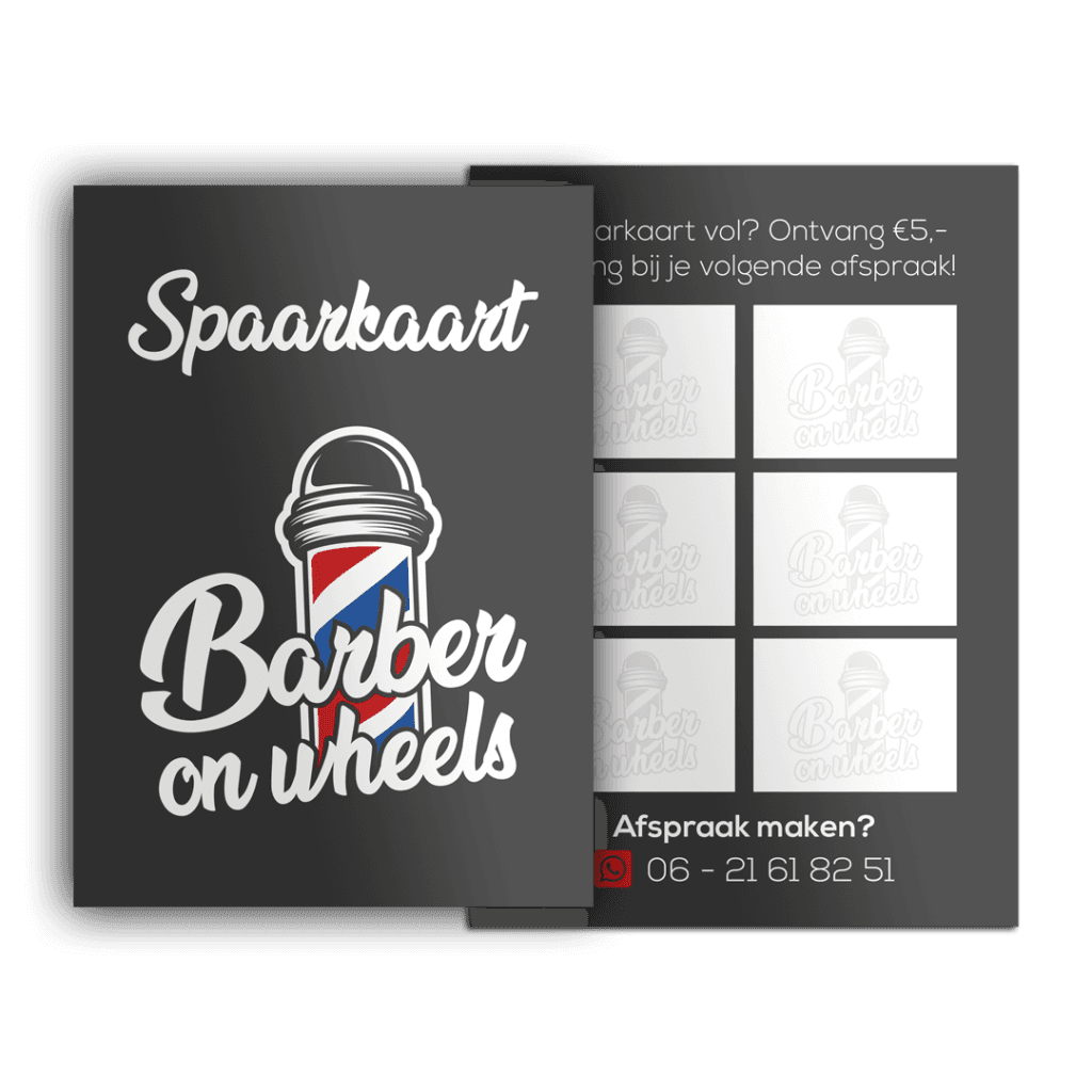 Stempelkaart van Barber on Wheels
